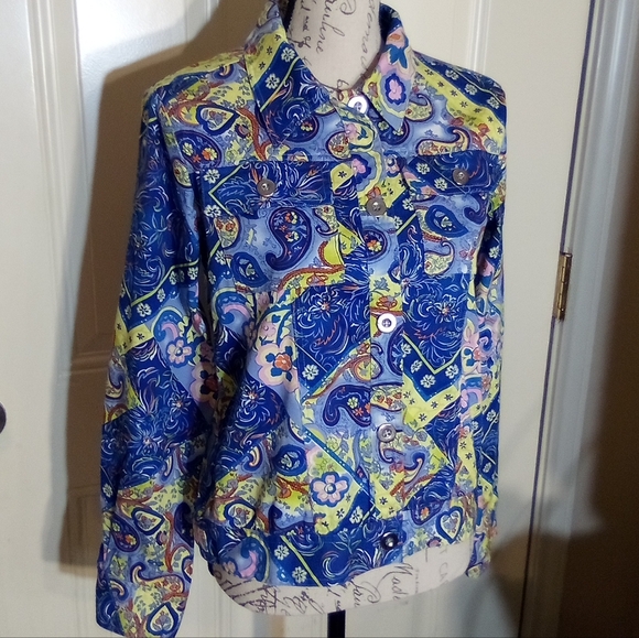 LH Sport Jacket Women's Casual Size Medium Color Multicolor - Picture 4 of 6